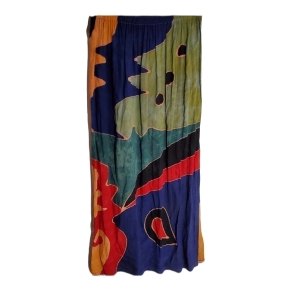 🐒VINTAGE Monkey Print Midi Skirt - Picture 1 of 8